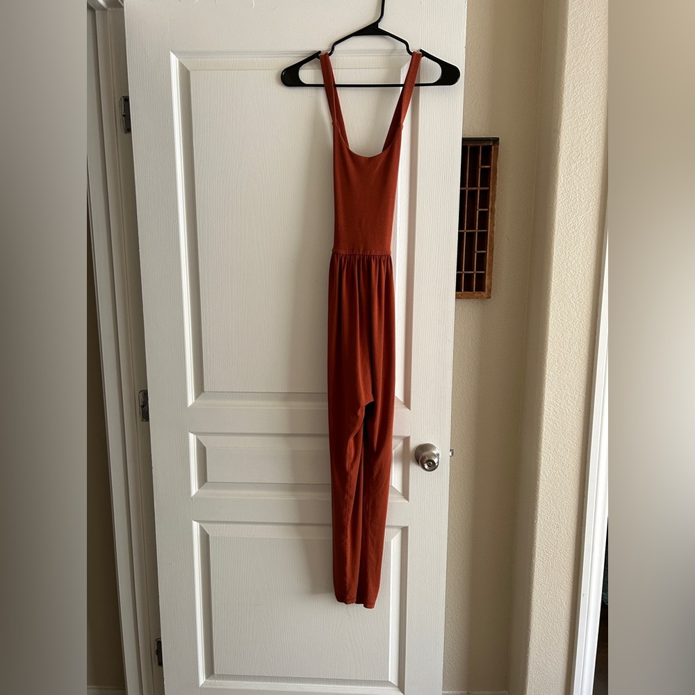 Imbodhi Jumpsuit- Orange/Rust- XS
